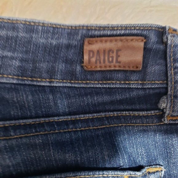 Paige Skyline Straight medium wash blue jeans - Picture 7 of 12